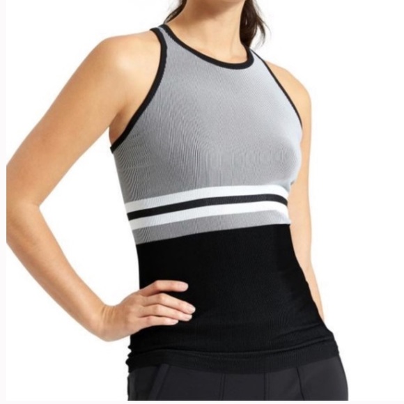 Athleta Tops - 🎉Athleta Striped Colorblock Renew Racerback Tank